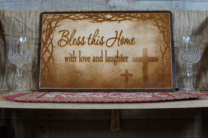 Bless This Home Sign - View Item | Agape Woodwork