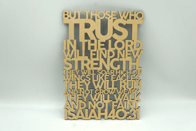 Isaiah 40:31 Art | Agape Woodwork
