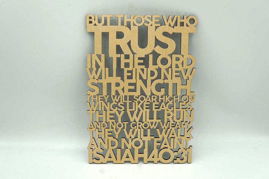 Isaiah 40:31 Art | Agape Woodwork