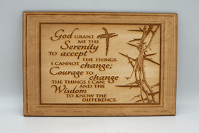Serenity Prayer Sign | Agape Woodwork