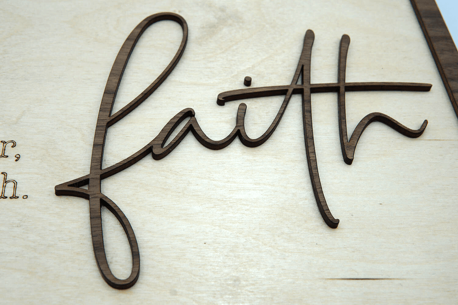 Faith Wood Sign | Agape Woodwork