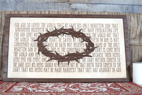 John 3:16 Art | Agape Woodwork